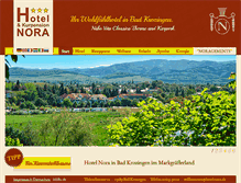 Tablet Screenshot of hotel-nora.de